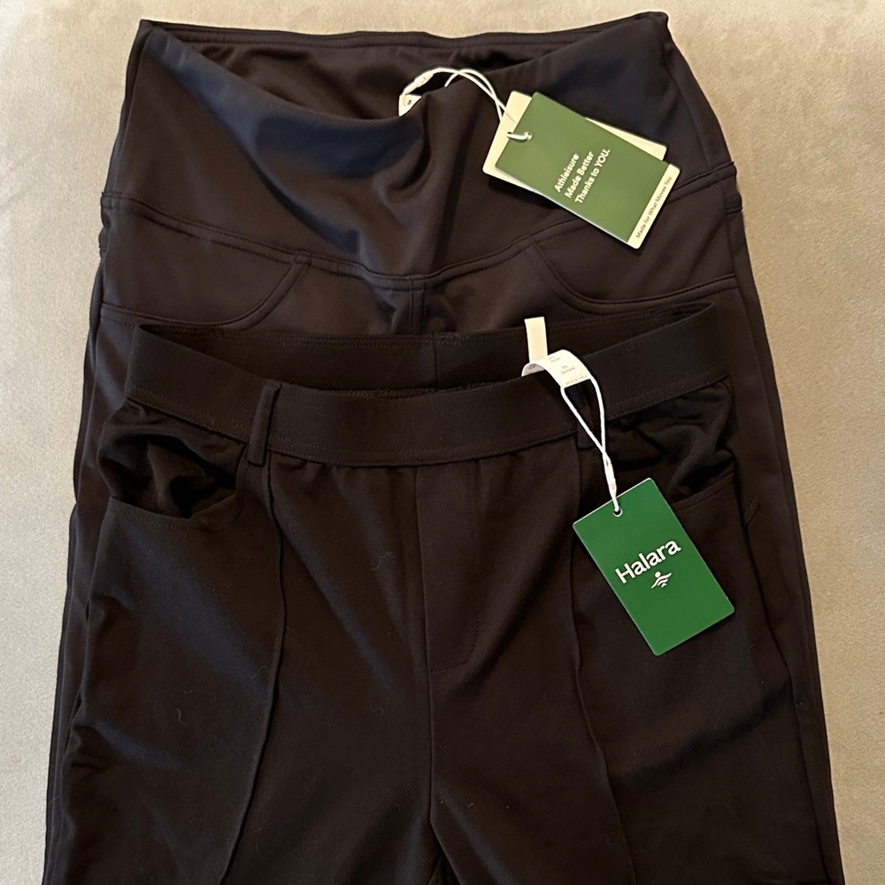 HALARA Elegant Trousers Black and Charcoal Gray size S